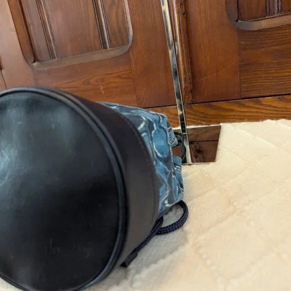 Coach Denim Bucket Mini Wristlet/bag - Picture 7 of 10